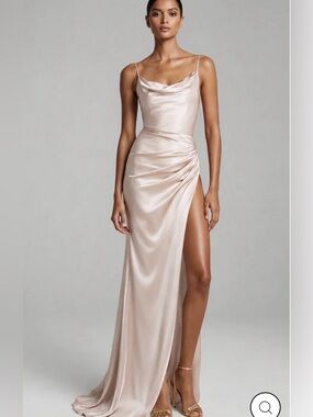 Moda Glam Penelope Champagne Dress size 4 / Small